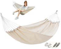 Thumbnail for Hammock Double – Portable Canvas Hammock with Travel Bag for Camping & Patio