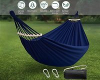 Thumbnail for Hammock Double – Garden Cotton Hammock with Spreader Bar & Travel Bag 450lbs