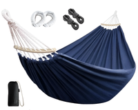 Thumbnail for Hammock Double - Garden Cotton Hammock with Spreader Bar & Travel Bag 450lbs