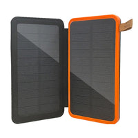 Thumbnail for Solar power bank with dual USB ports and solar panel