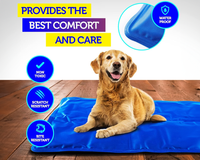 Thumbnail for Pet Cooling Pad XXL – Gel Ice Mat for Dogs & Cats No Freezing Needed Blue