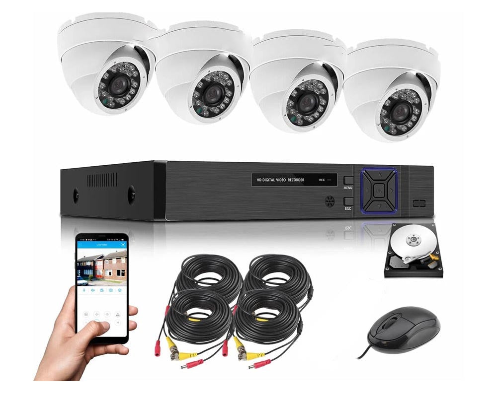 CCTV cameras with night vision LEDs