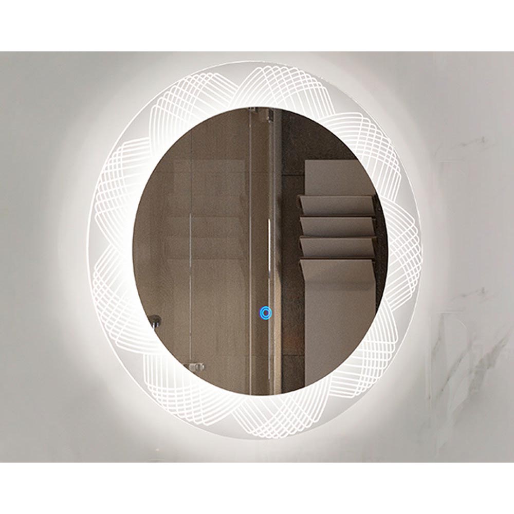 Mirror with three light colour options