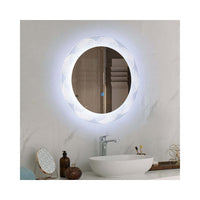 Thumbnail for Round LED mirror packaged for mail order