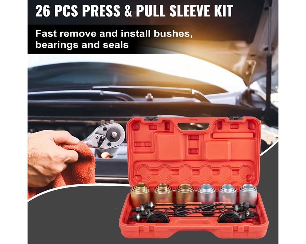 Car Universal Bush Bearing Removal Tools Set Press Pull Sleeve Kit