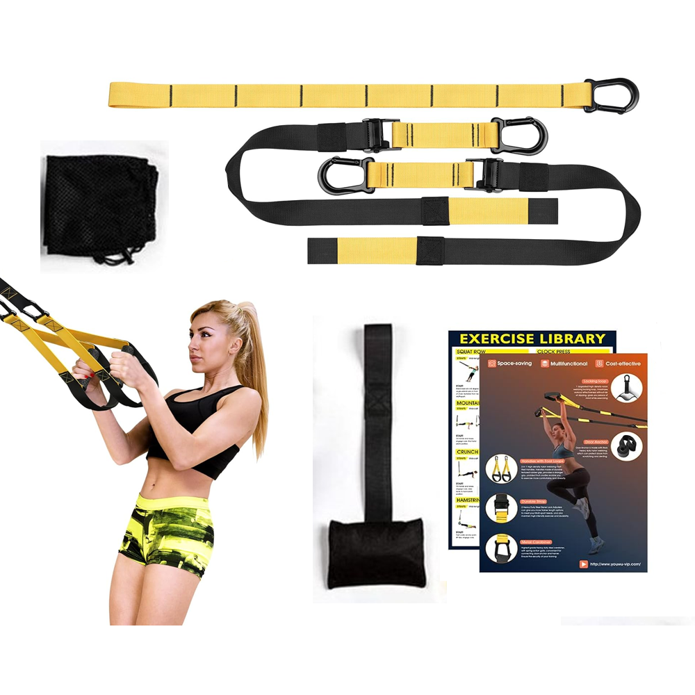 Resistance straps showing foot loops