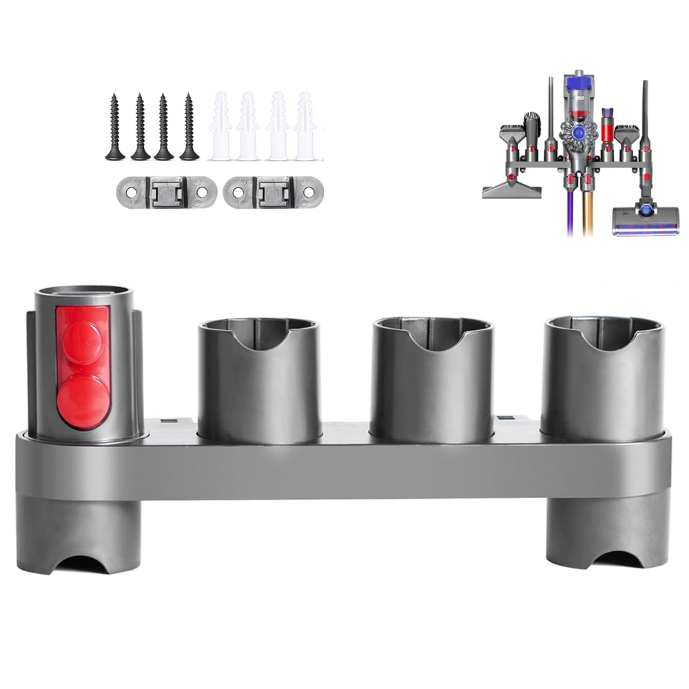 Dyson rack showing compact space saving design