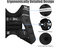 Thumbnail for Weighted Vest 10kg Adjustable Weight Exercise Training