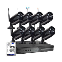 Thumbnail for 8 channel wireless security camera system kit