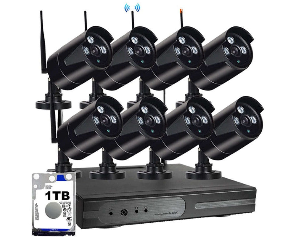 Security system showing app live feed