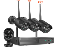 Thumbnail for Wireless CCTV Camera System – 4CH 720P NVR Kit with 4 Outdoor IP Cameras