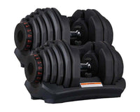 Thumbnail for Adjustable Dumbbells Pair 40KG Dial Weight Set for Home Gym