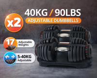 Thumbnail for Adjustable Dumbbells 40Kg 2PCS Set