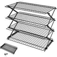 Thumbnail for Stainless steel cooling rack four tiers stacked
