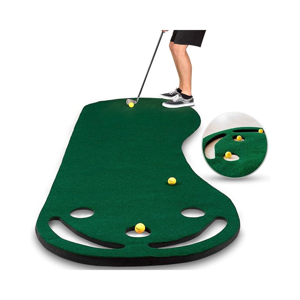 Golf Putter Practice Set with golf ball near hole