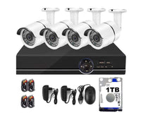 Thumbnail for Security camera system 1TB storage 4 channel camera mounted indoors