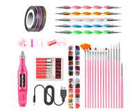 Thumbnail for Electric Nail Drill Kit – USB Manicure Pedicure Set with Polishing Heads & Decorations