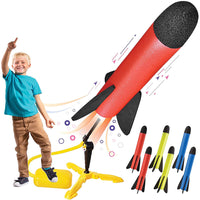 Thumbnail for Kids foam rocket launcher base and rockets