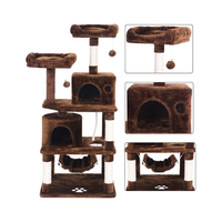 Thumbnail for Cat tree padded platform with raised edges