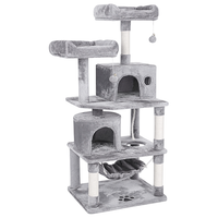 Thumbnail for Cat Tree House with Scratching Posts Hammock