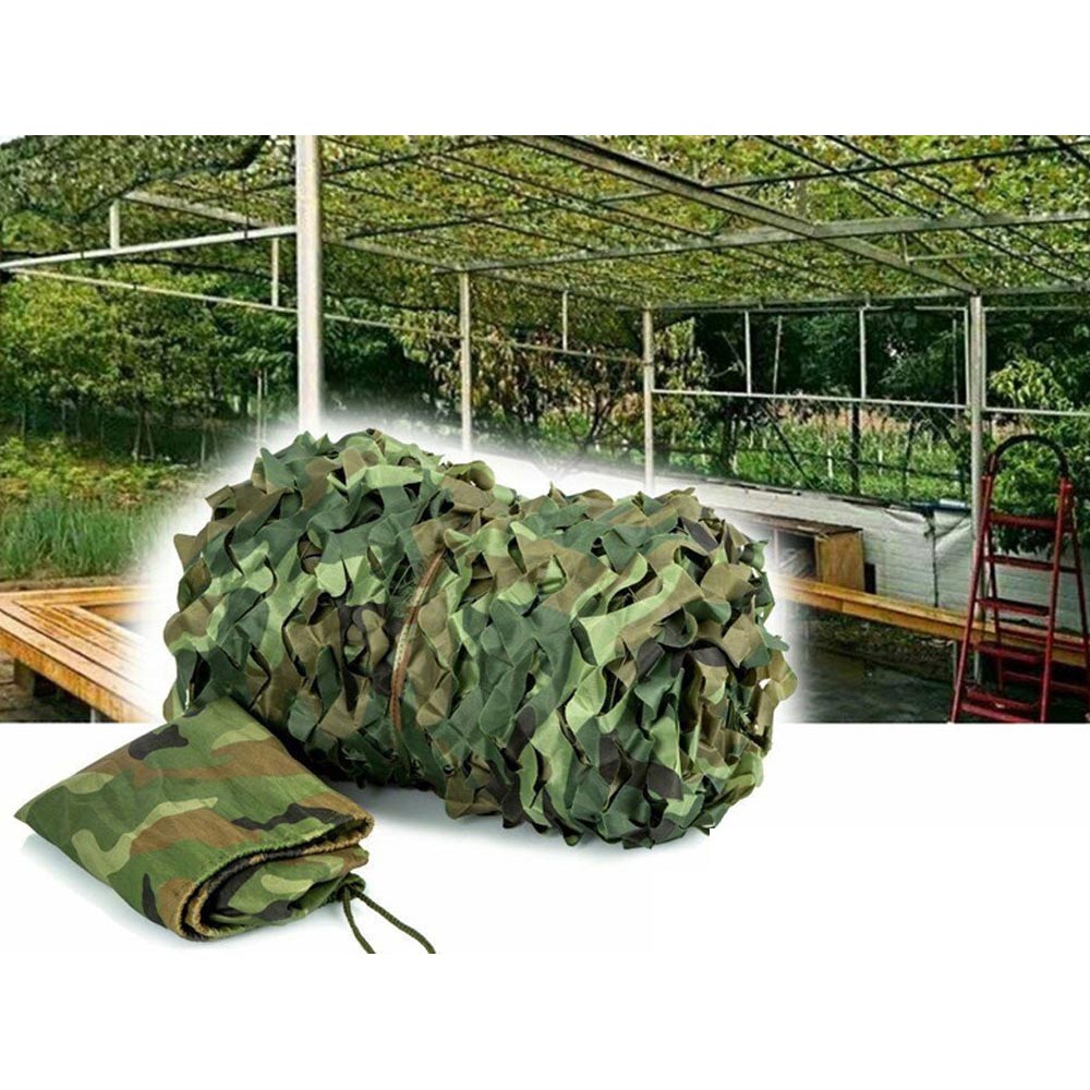 Net covering vehicle for camouflage