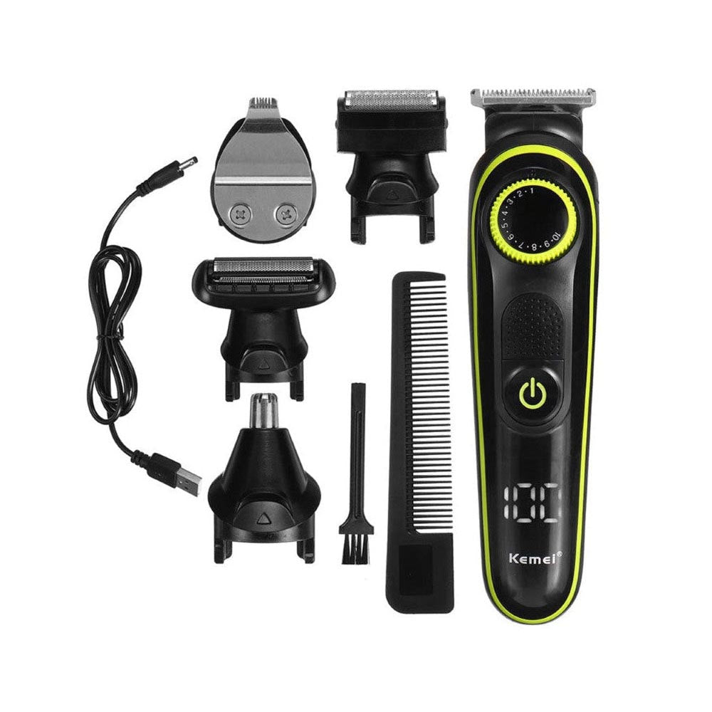Hair trimmer showing fast charging indicator