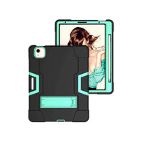 Thumbnail for Back view of iPad case showing colour patchwork pattern