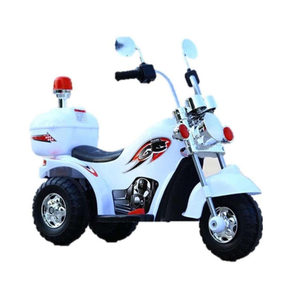 Side view showing bike design and seat