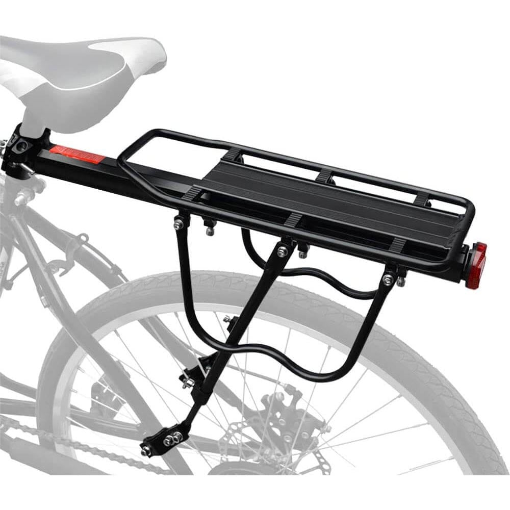 Universal bike carrier rack mounted on bicycle rear