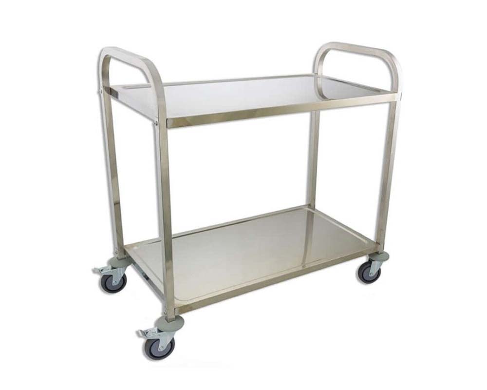 Trolley used in restaurant kitchen setting
