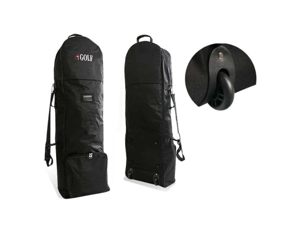 Golf travel bag with adjustable shoulder strap