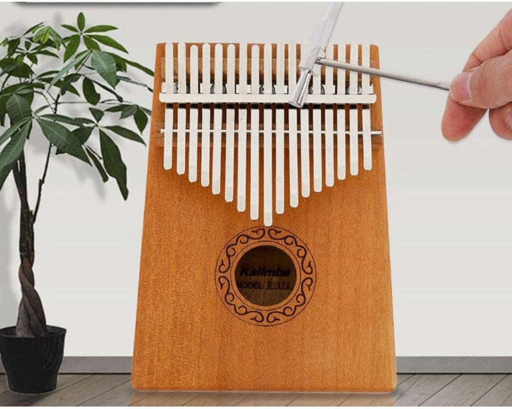 Kalimba keys tuned to international standard C