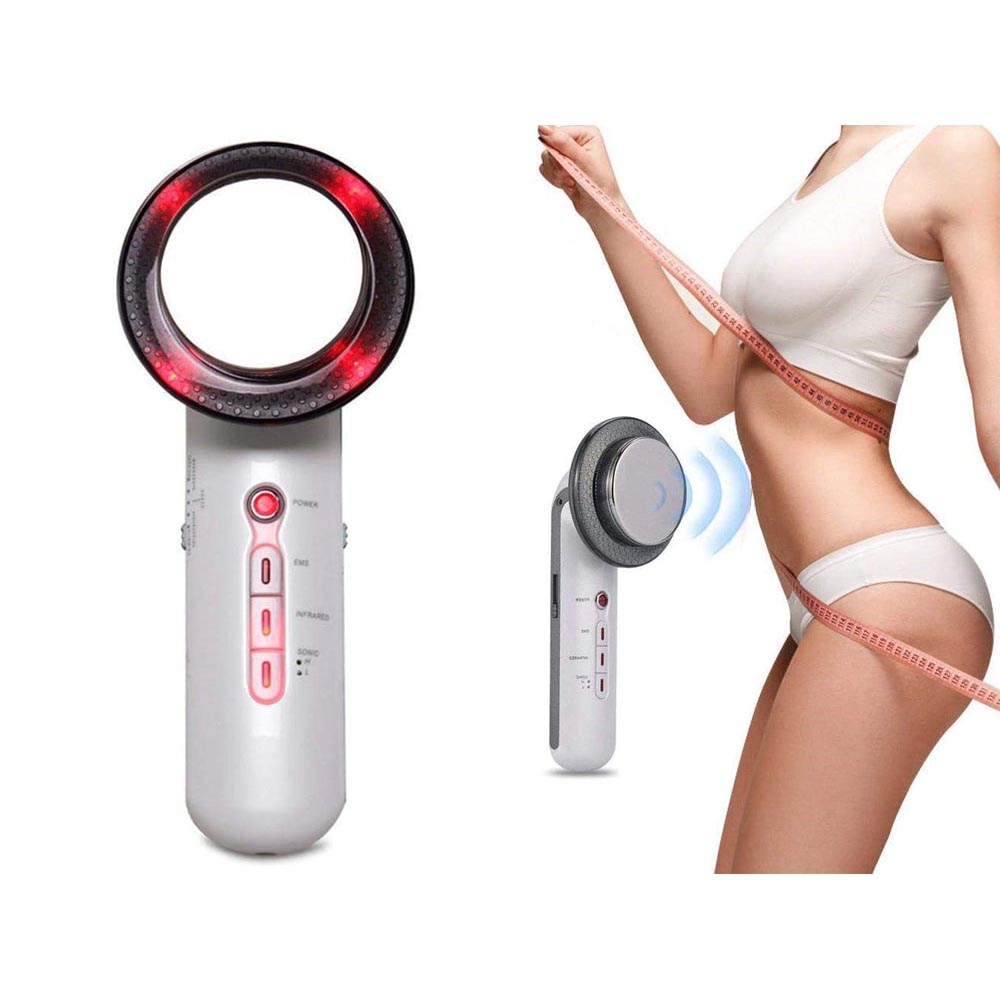 Electric face massager handheld device with stainless steel probe