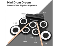 Thumbnail for Portable Tabletop Roll-Up Electronic Drum Kit