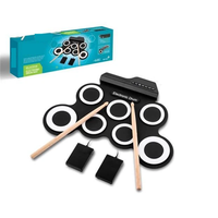 Thumbnail for Portable Tabletop Roll-Up Electronic Drum Kit