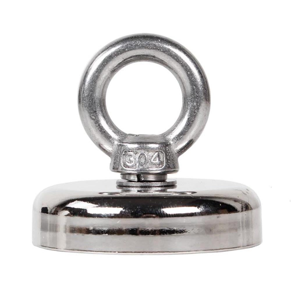 Front view of D60 neodymium magnet hook