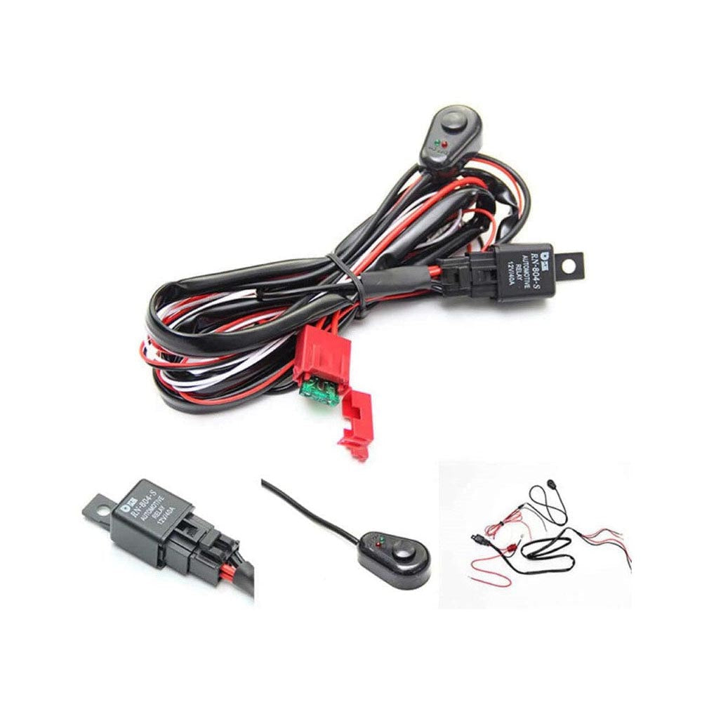LED light bar wiring harness with quick connect