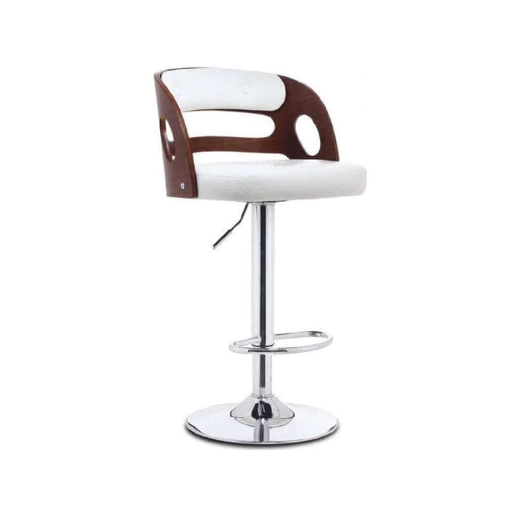 Barstools Retro Chair Footrest PU Seat Steel Frame colour detail