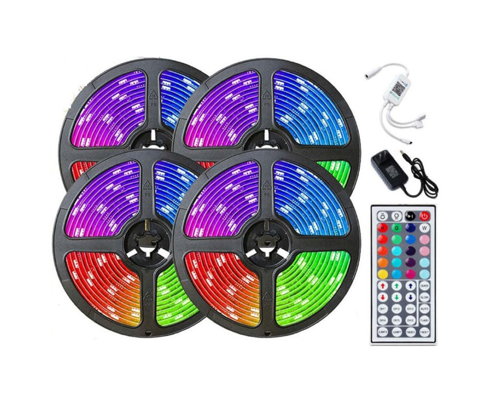 LED strip lights with 16 DIY colour options
