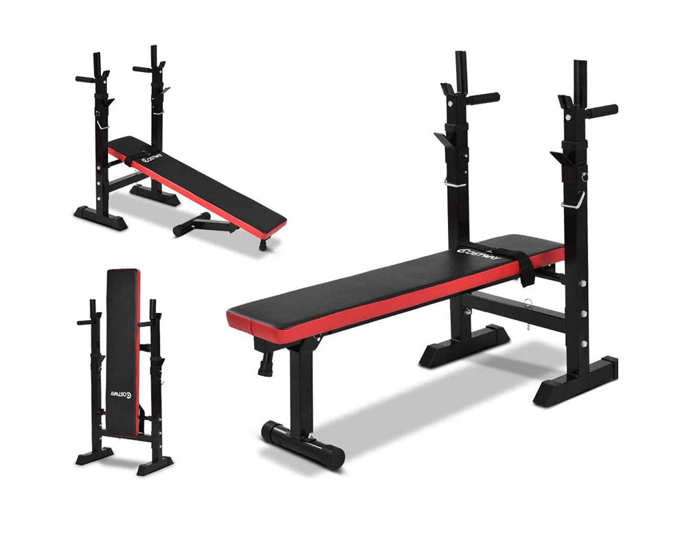 Weight Bench showing sturdy steel construction