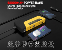 Thumbnail for Jump starter with battery holder and clamps