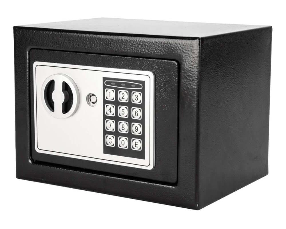 Safe box compact size fitting on shelf