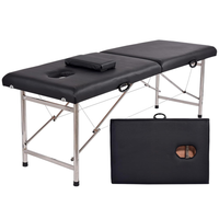 Thumbnail for Foldable massage table with PU leather surface