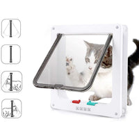 Thumbnail for Cat door flap open for pet entry
