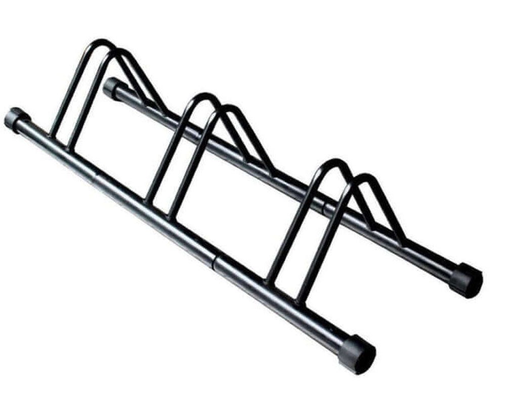 Bike stand assembled in garage