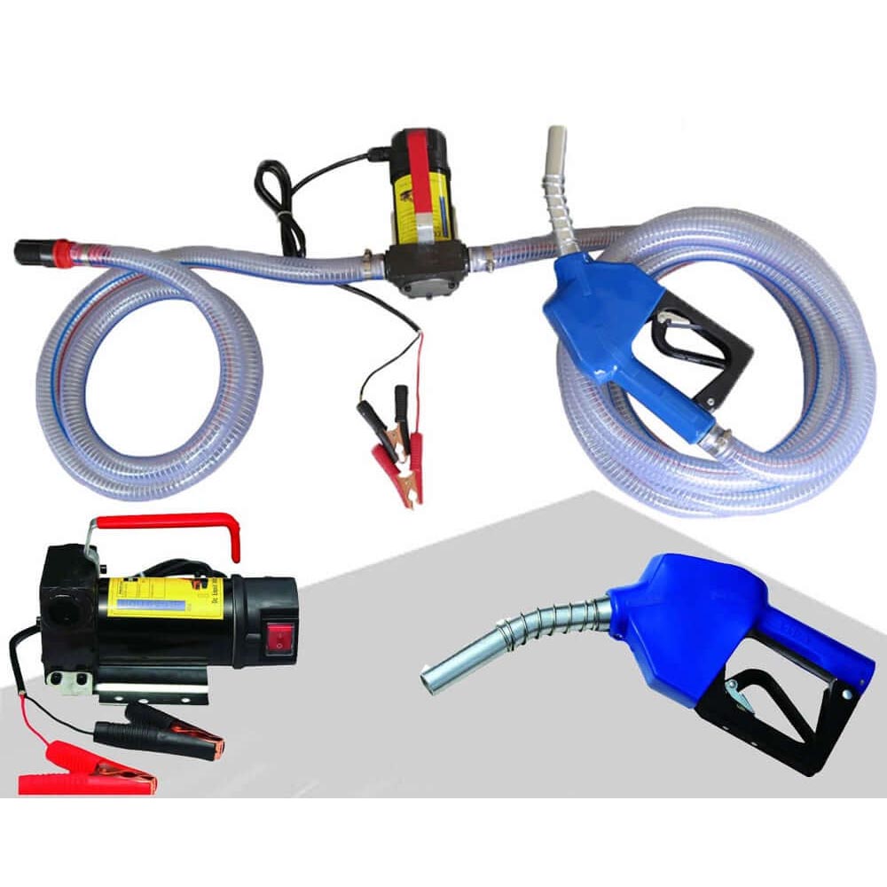 Pump with 34 inch hose fitting detail