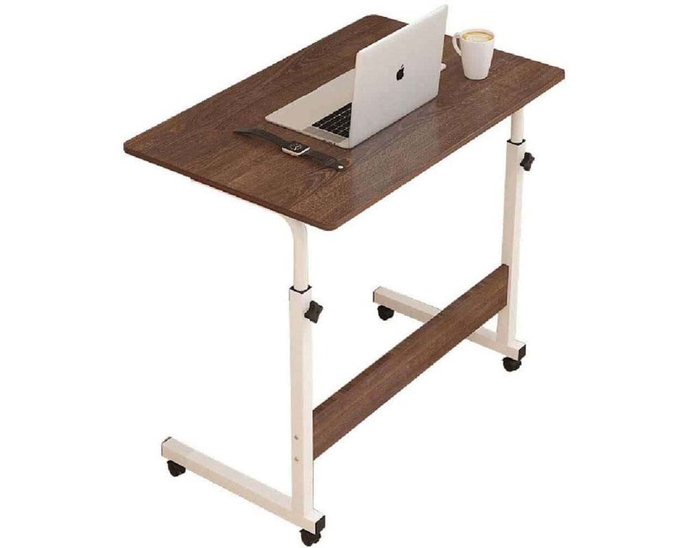 Height Adjustable Laptop Desk Stand Brown