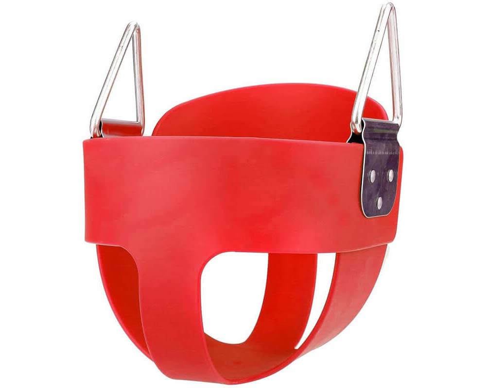 Side angle showing swing seat shape