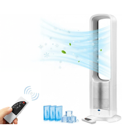 Thumbnail for Bladeless fan tower remote control buttons detail