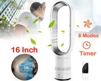Thumbnail for Tower Bladeless Fan 16inch silver